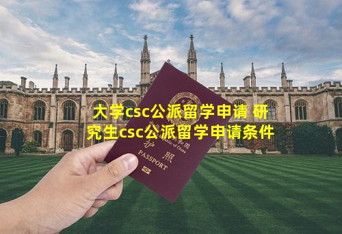 大学csc公派留学申请 研究生csc公派留学申请条件